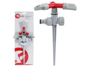 Дождеватель круговой с вращающейся головкой на костыле. PP, ABS, Zinc alloy INTERTOOL