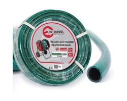 Шланг для полива 3-х слойный 3/4, 30 м, армированный PVC INTERTOOL