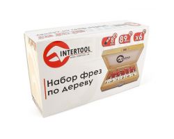 Набор фрез по дереву 6 ед. INTERTOOL