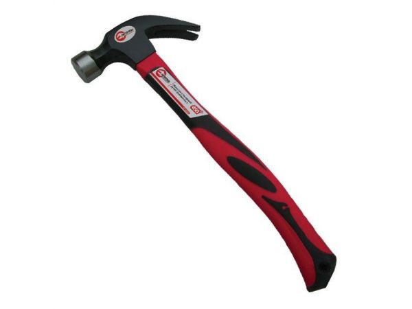 Молоток столярный 450 г, ручка из фибергласса. INTERTOOL