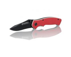 Нож складной 194 мм, ручка с металлическими вставками. INTERTOOL