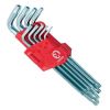 Набор Г-образных ключей TORX с отверстием 9 шт, Т10-Т50, Cr-V, Big INTERTOOL