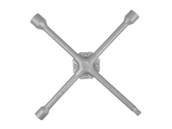 Ключ баллонный крестовой укрепленный 14 x 355 мм, D=16 мм, 17; 19; 21 мм INTERTOOL