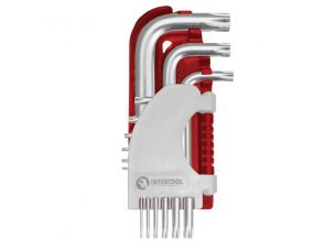 Набор Г-образных ключей TORX 9 шт., Т10-Т50, Cr-V, Small INTERTOOL