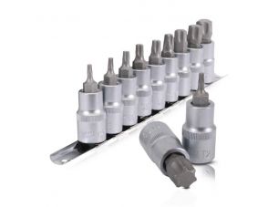 Набор TORX на планке 1/2, Т20-T70, 9 ед. INTERTOOL