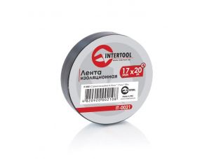 Лента изоляционная 0,15 мм x 17 мм x 20 м черная INTERTOOL