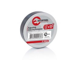 Лента изоляционная 0,15 мм x 17 мм x 25 м черная INTERTOOL