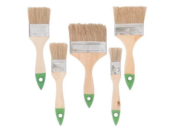 Набор кистей флейцевых 25; 38; 50; 76; 102 мм, 5 шт. INTERTOOL