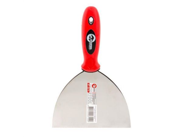 Шпатель из нержавеющей стали 150мм Проф INTERTOOL