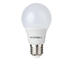 Светодиодная лампа LED 10Вт, E27, 220В, INTERTOOL