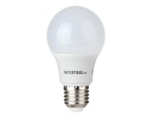 Светодиодная лампа LED 10Вт, E27, 220В, INTERTOOL