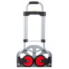 Тележка ручная складная до 60 кг, 385*375*960, колеса 130 мм, (стальная) INTERTOOL