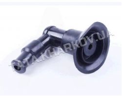 Насвечник   90*, Г- образный   (длинный, черный, с юбкой)   TA