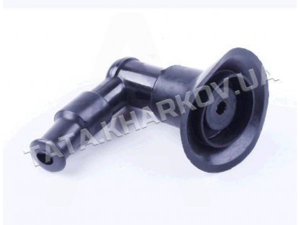 Насвечник   90*, Г- образный   (длинный, черный, с юбкой)   TA