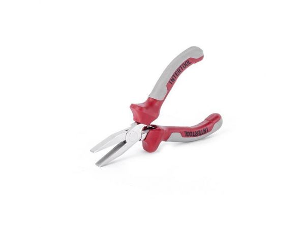 Утконосы прямые прецизионные комбинированные с накладками на рукоятках из двух материаллов 115 мм INTERTOOL