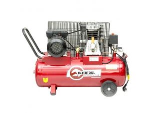 Компрессор 50 л, 1.8 кВт, 220 В, 8 атм, 233 л/мин. INTERTOOL