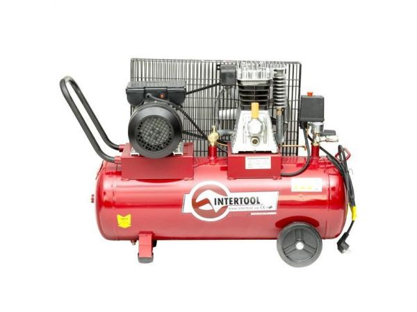 Компрессор 50 л, 1.8 кВт, 220 В, 8 атм, 233 л/мин. INTERTOOL
