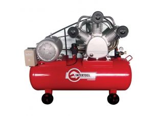 Компрессор 300 л, 15 кВт, 380 В, 8 атм, 2000 л/мин. 3 цилиндра INTERTOOL