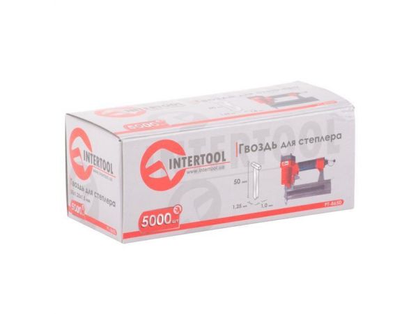 Гвоздь для степлера PT-1603 50 мм 1,0x1,25 мм 5000 шт/упак. INTERTOOL