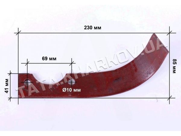 Нож фрезы правый   (L-225)   TA