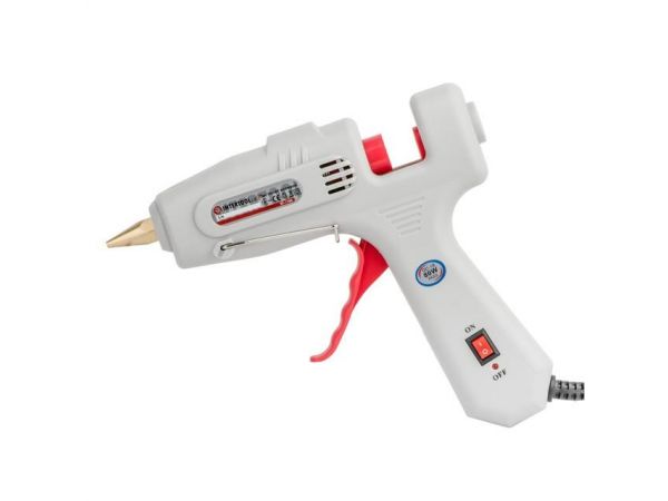 Пистолет клеевой 80(245)Вт, 230В, 215-230°C под стержни 10.8-11.5мм, 13-30 г/мин., выключатель. INTERTOOL
