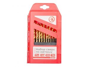 Набор сверл по металлу HSS 19 шт INTERTOOL