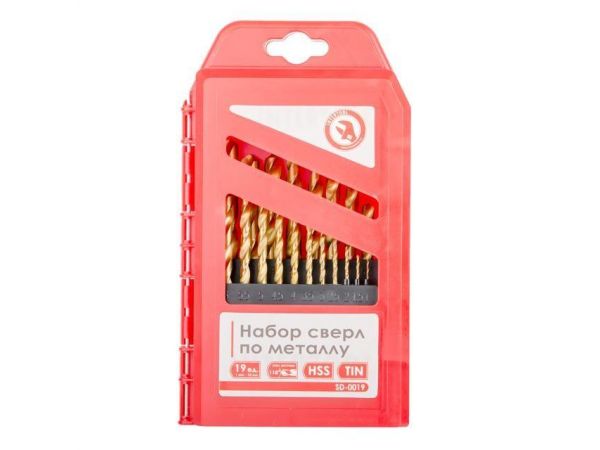 Набор сверл по металлу HSS 19 шт INTERTOOL