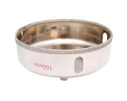 Сверло алмазное трубчатое по стеклу и керамике 100 мм INTERTOOL