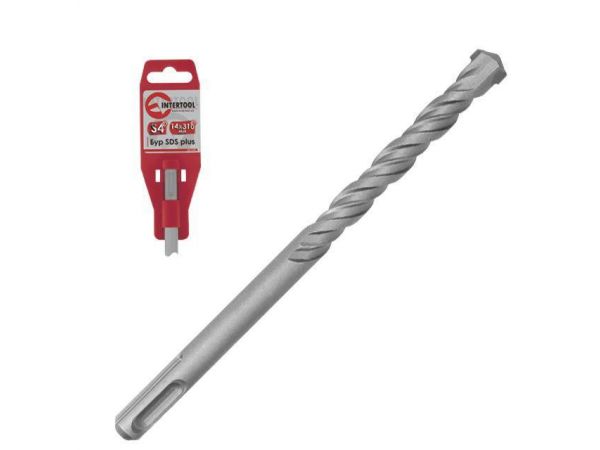 Бур SDS PLUS S4 6x310 мм INTERTOOL