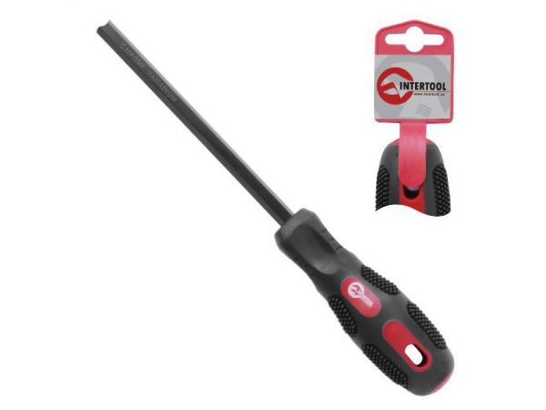 Отвертка крестовая PZ0x100 мм INTERTOOL