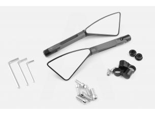 Зеркала   (черные, многоугольные, алюм., антиблик, переход., инструм.)    KOMACU