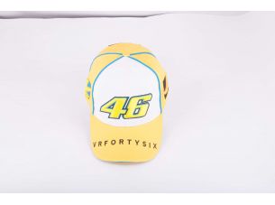 Бейсболка   46 VALENTINO ROSSI   (желто-белая)