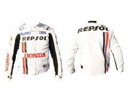 Мотокуртка   REPSOL   (текстиль) (mod:1, size:L, белая)