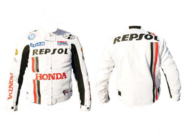 Мотокуртка   REPSOL   (текстиль) (mod:1, size:L, белая)