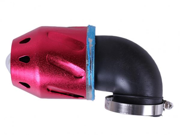 Фильтр воздушный (нулевик)   Ø42mm, 90*, пуля (красный) AMG-2